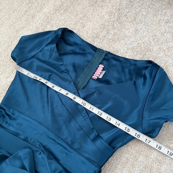 Pinup Couture Ava Faux Wrap Wiggle Midi Dress S - Picture 7 of 8